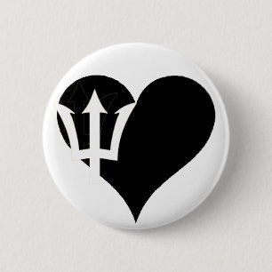 Badge Rond 5 Cm Les Barbade OR 1121