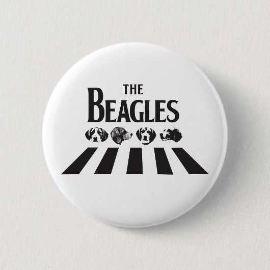 Badge Rond 5 Cm Les beagles (Devant)