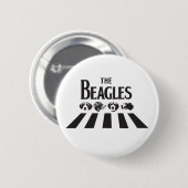 Badge Rond 5 Cm Les beagles (Devant & derrière)