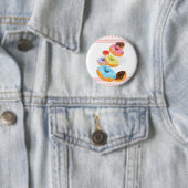 Badge Rond 5 Cm Les beignets (En situation)