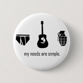Badge Rond 5 Cm Les besoins simples