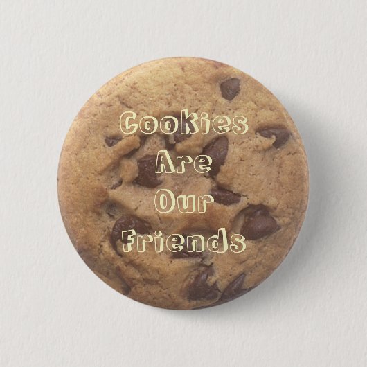 Badge Rond 5 Cm Les biscuits sont nos amis (Devant)