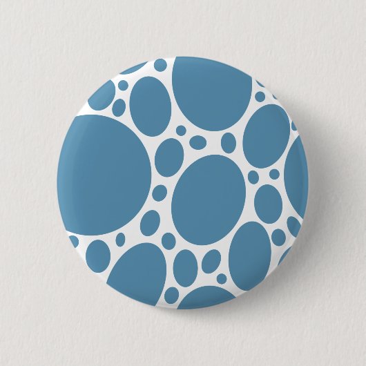 Badge Rond 5 Cm Les bulles de Denim Bule (Devant)