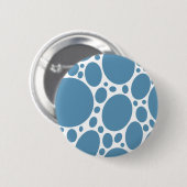 Badge Rond 5 Cm Les bulles de Denim Bule (Devant & derrière)