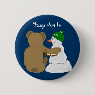 Badge Rond 5 Cm Les câlins sont là