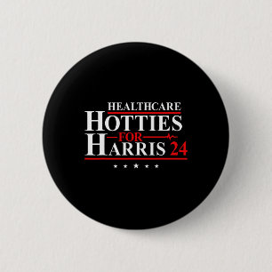 Badge Rond 5 Cm Les Canailles de la Santé pour Harris 24 Votez Har