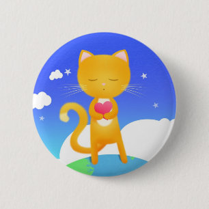 Badge Rond 5 Cm Les chats veulent la paix du monde - insigne de
