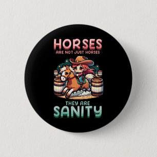 Badge Rond 5 Cm Les Chevaux Ne Sont Pas Que Des Chevaux Ils Sont S