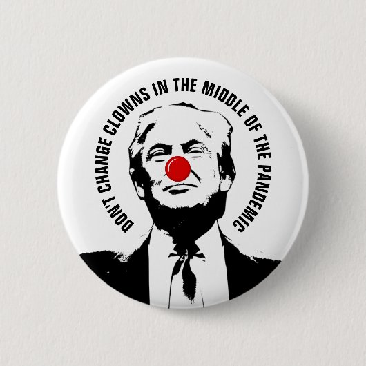 Badge Rond 5 Cm Les clowns et la pandémie (Devant)
