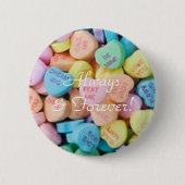 Badge Rond 5 Cm Les coeurs de conversation de Saint Valentin (Devant)