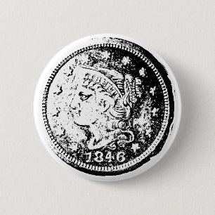 Badge Rond 5 Cm Les collectionneurs de pièces de monnaie épingle