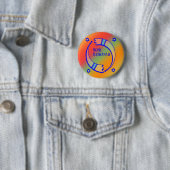 Badge Rond 5 Cm Les Cornes des Fêtes - (En situation)