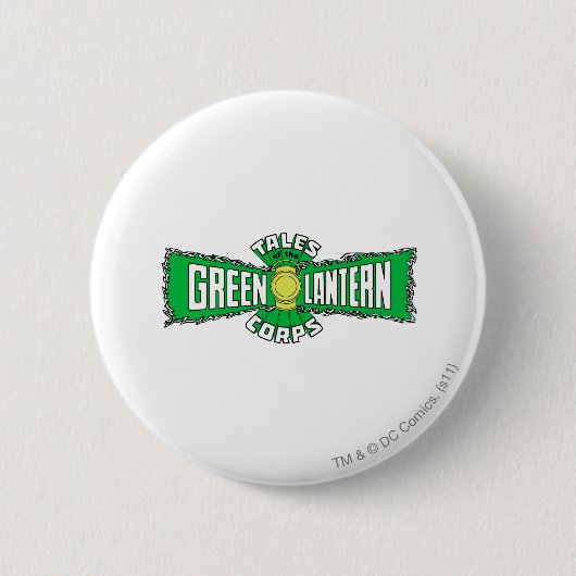 Badge Rond 5 Cm Les corps verts de lanterne - logo vert (Devant)