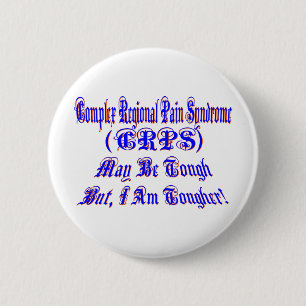Badge Rond 5 Cm Les CRP peuvent être durs mais je suis un bouton
