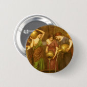 Badge Rond 5 Cm Les Danaides par John William Waterhouse (Devant & derrière)