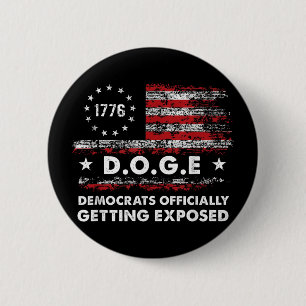 Badge Rond 5 Cm Les Démocrates Doge Se Font Officiellement Exposer