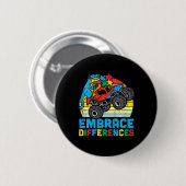 Badge Rond 5 Cm Les Différences d'Embrace (Devant & derrière)