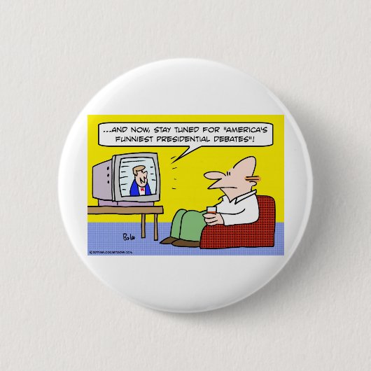 Badge Rond 5 Cm les discussions présidentielles les plus drôles (Devant)