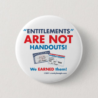 Badge Rond 5 Cm Les droits ne sont pas des aides ! Bouton