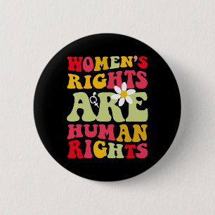 Badge Rond 5 Cm Les droits sont des droits de l'homme féministe 19