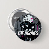 Badge Rond 5 Cm LES DRONES Sombres (Devant & derrière)