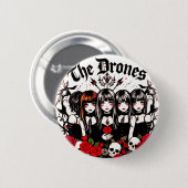 Badge Rond 5 Cm LES DRONES Sombres (Devant & derrière)