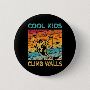 Badge Rond 5 Cm Les enfants cool grimpent les murs Extremesport Es