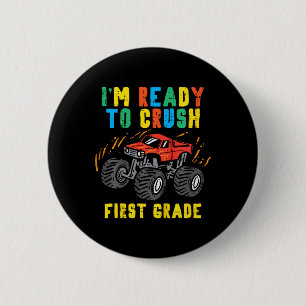 Badge Rond 5 Cm Les Enfants Prêts À Écraser Le Camion Monster De 1
