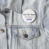 Badge Rond 5 Cm Les enfants veulent voter pour Obama (En situation)