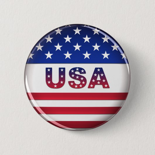 Badge Rond 5 Cm Les Etats-Unis - Bouton (Devant)