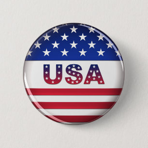 Badge Rond 5 Cm Les Etats-Unis - Bouton