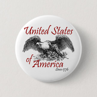Badge Rond 5 Cm Les Etats-Unis d'Amérique
