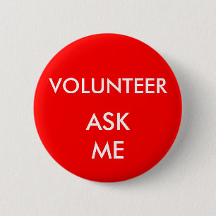 Badge Rond 5 Cm Les expositions et le volontaire d'événements