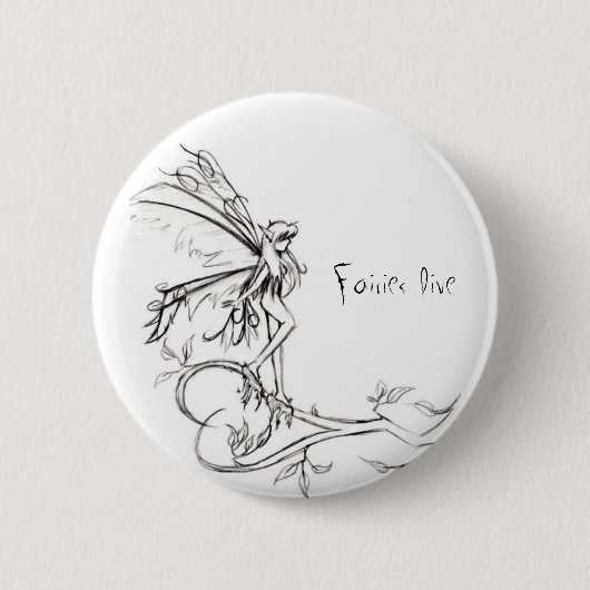 Badge Rond 5 Cm Les fées vivent : Période glaciaire (Devant)