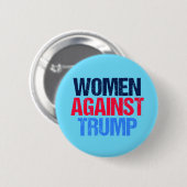 Badge Rond 5 Cm Les femmes contre Trump (Devant & derrière)