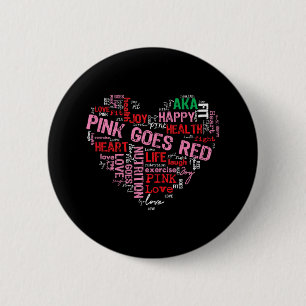 Badge Rond 5 Cm Les Femmes Costume Aka Rose devient rouge pour la 