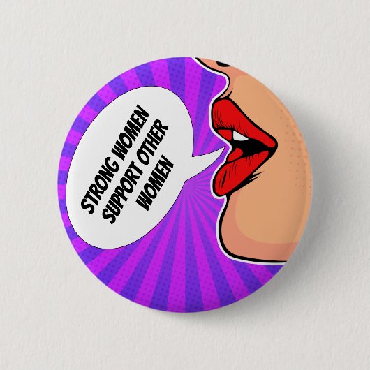 Badge Rond 5 Cm Les Femmes Fortes Se Soutiennent Les Unes Les Autr (Devant)