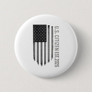 Badge Rond 5 Cm Les Femmes Nous Citoyens Est. Unité de drapeau amé