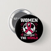 Badge Rond 5 Cm Les Femmes Ont Changé Le Monde Féministe (Devant & derrière)