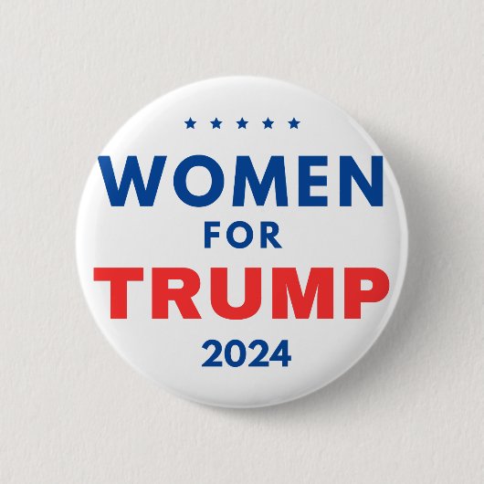 Badge Rond 5 Cm Les Femmes Pour Trump (Devant)