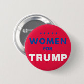 Badge Rond 5 Cm Les Femmes Pour Trump (Devant & derrière)