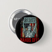 Badge Rond 5 Cm Les Femmes Résistent À La Statue De La Liberté Mai (Devant & derrière)