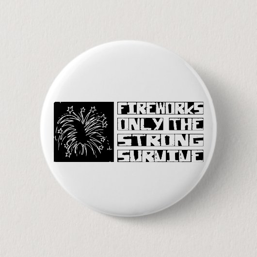 Badge Rond 5 Cm Les feux d'artifice survivent (Devant)
