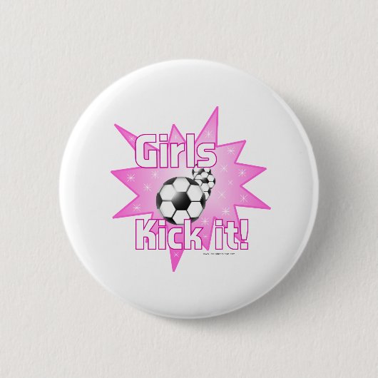 Badge Rond 5 Cm Les filles le frappent (Devant)
