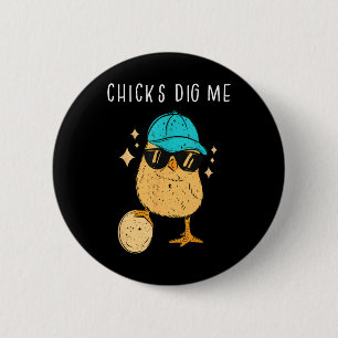 Badge Rond 5 Cm Les filles me kiffent Pâques garçons enfants homme