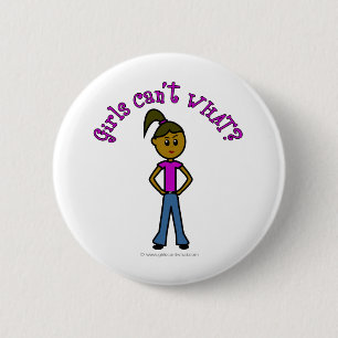 Badge Rond 5 Cm Les Filles noires ne savent quoi ?Logo