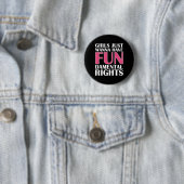 Badge Rond 5 Cm Les Filles Veux Juste S'Amuser (En situation)