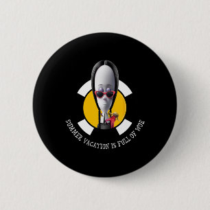Badge Rond 5 Cm Les Films Animés de la Famille Addams – Mercredi V