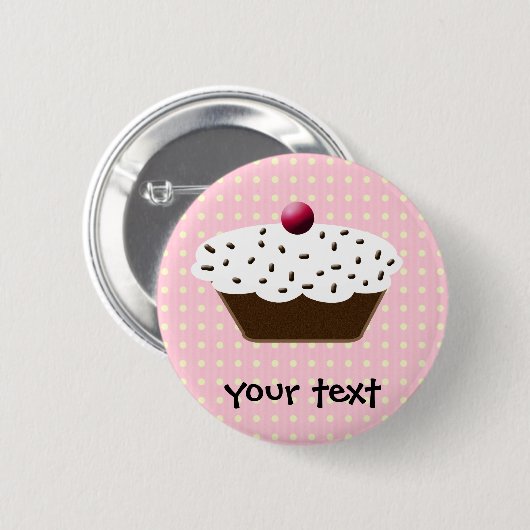 Badge Rond 5 Cm Les gâteaux mignons (Devant & derrière)