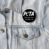 Badge Rond 5 Cm Les gens mangeant les animaux savoureux (En situation)